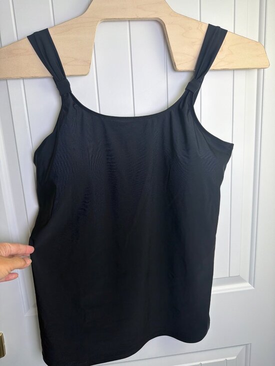 Ocean Blues Other - Ocean Blues Tankini Top XXL Black Adjustable Straps Swimwear New